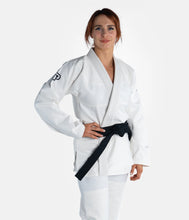 Charger l'image dans la galerie, Kimono BJJ (GI) Progrès de l'Académie féminine - Blanc-Blanc Inclus inclus
