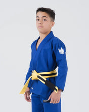 Charger l'image dans la galerie, Kimono BJJ (GI) Kingz Kore Youth 2.0. Bleu à la ceinture blanche