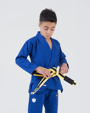Charger l'image dans la galerie, Kimono BJJ (GI) Kingz Kore Youth 2.0. Bleu à la ceinture blanche