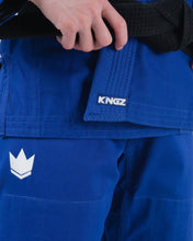 Charger l'image dans la galerie, Kimono BJJ (GI) Kingz Kore V2 Women's -Azul - ceinture blanche incluse