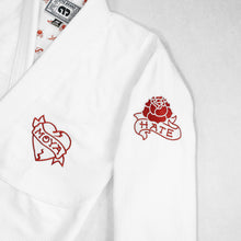 Load image into Gallery viewer, Kimono BJJ ( Gi) Moya Brand Love X Hate- White