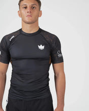 Cargar imagen en el visor de la galería, Rashguard Kingz Ranked Performance V3 Short Sleeve - Marrón