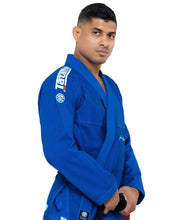 Carregar imagem no visualizador da galeria, Kimono BJJ (GI) Tatami Elements Superlite - Azul - Cinturão Branca incluída