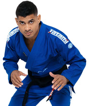 Carregar imagem no visualizador da galeria, Kimono BJJ (GI) Tatami Elements Superlite - Azul - Cinturão Branca incluída