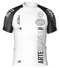 Load image into Gallery viewer, V2 Rashguard Try Hard Millenium White