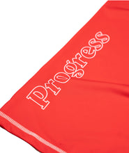 Load image into Gallery viewer, Progress profile rashguard- red and white