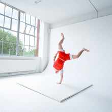 Load image into Gallery viewer, Progress profile rashguard- red and white