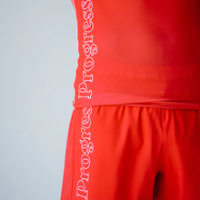 Load image into Gallery viewer, Progress profile rashguard- red and white