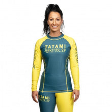 Carregar imagem no visualizador da galeria, RashGuard Tatami Ladies Supply Co Marinha de manga longa - azul marinho