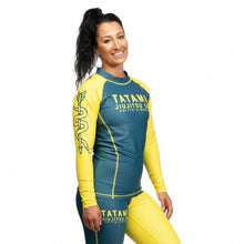 Carregar imagem no visualizador da galeria, RashGuard Tatami Ladies Supply Co Marinha de manga longa - azul marinho