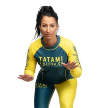 Carregar imagem no visualizador da galeria, RashGuard Tatami Ladies Supply Co Marinha de manga longa - azul marinho