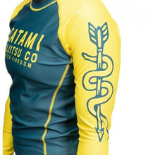 Carregar imagem no visualizador da galeria, RashGuard Tatami Ladies Supply Co Marinha de manga longa - azul marinho
