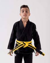 Charger l'image dans la galerie, Kimono bjj (gi) kingz kid's kore noir avec ceinture blanche