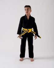 Charger l'image dans la galerie, Kimono bjj (gi) kingz kid's kore noir avec ceinture blanche