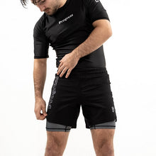 Load image into Gallery viewer, Progress- Hybrid Grappling Shorts- Black