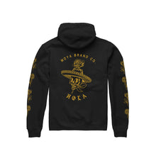 Lade das Bild in den Galerie-Viewer, Hallo schwarzer Gold Hoodie