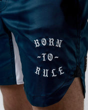 Load image into Gallery viewer, Kingz- born to rule shorts blue