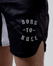 Load image into Gallery viewer, Kingz- born to rule shorts black