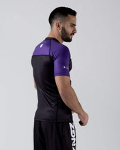 Carregar imagem no visualizador da galeria, Rashguard Kingz classificou a manga curta de desempenho - roxo