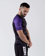 Carregar imagem no visualizador da galeria, Rashguard Kingz classificou a manga curta de desempenho - roxo