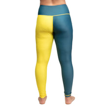 Cargar imagen en el visor de la galería, Tatami Ladies Supply Co Navy Grappling Leggings- Azul Marino-Amarillo