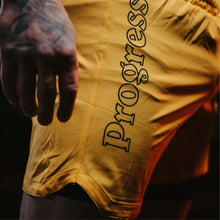 Load image into Gallery viewer, Progress- Profile Hybrid Shorts- Gold Yellow