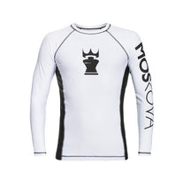 Lade das Bild in den Galerie-Viewer, 2022 Rashguard Moskova Training Top-Manga-Blanco-Training
