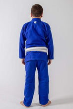 Lade das Bild in den Galerie-Viewer, Kimono BJJ (Gi) Kingz Kid´s The One Azul con cinturón blanco