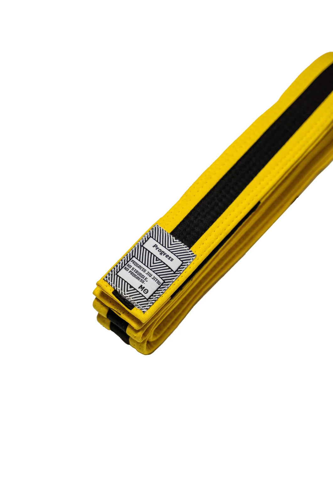 BJJ Progress Kids Belts - Yellow with Black Stripe
