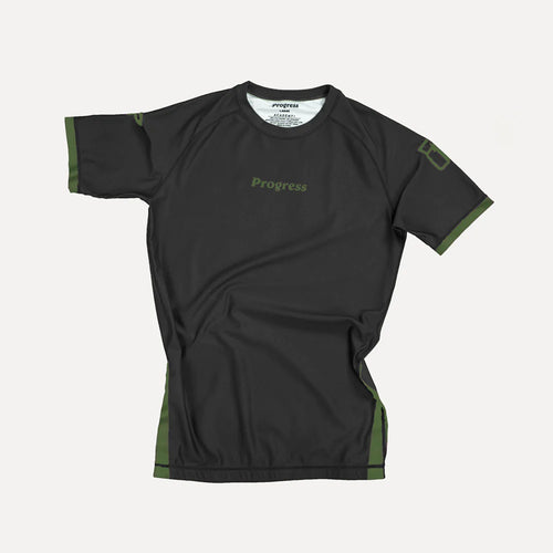 Progress academy + rashguard- short-black