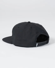 Charger l&#39;image dans la galerie, Crown Patch 5-Panel Strapback Hat - Black
