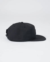 Charger l&#39;image dans la galerie, Crown Patch 5-Panel Strapback Hat - Black
