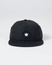 Charger l&#39;image dans la galerie, Crown Patch 5-Panel Strapback Hat - Black
