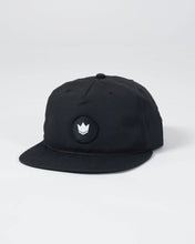 Charger l&#39;image dans la galerie, Crown Patch 5-Panel Strapback Hat - Black
