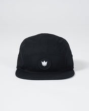 Charger l&#39;image dans la galerie, Crown Patch Strapback Hat - Black
