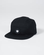 Charger l&#39;image dans la galerie, Crown Patch Strapback Hat - Black
