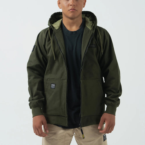 Kingz Canvas Jacket- Green