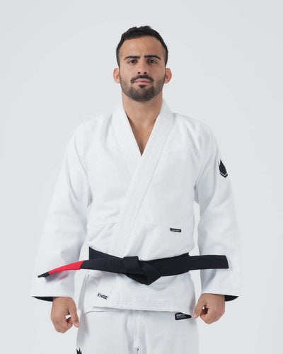 Kimono BJJ (GI) Kingz Kore V2-White-White-Gürtel enthalten