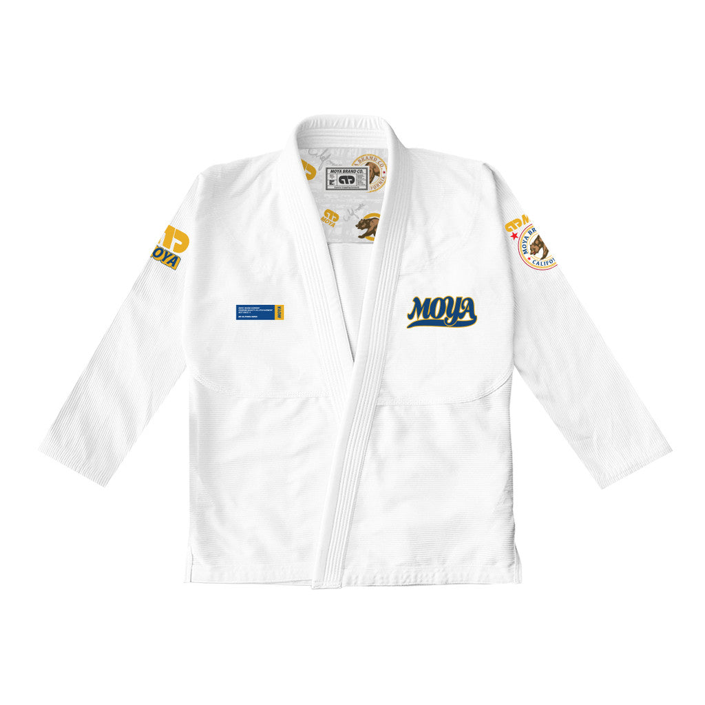 Kimono BJJ (Gi) Moya Brand California- Blanc