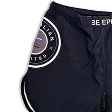Cargar imagen en el visor de la galería, Epic Grappling Shorts 2.0 (Elastic Waistband) Matte Black

