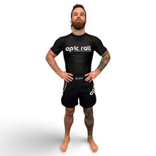 Load image into Gallery viewer, Epic Grappling Shorts 2.0 (Elastic Waistband) Matte Black
