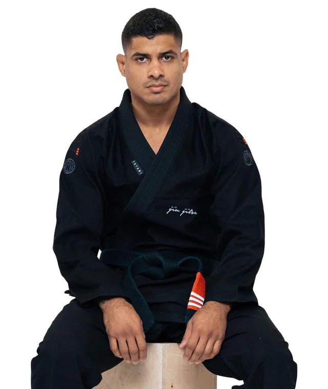 Kimono BJJ (GI) Tatami Elements Superlite - Preto - Cinturão Branca incluída