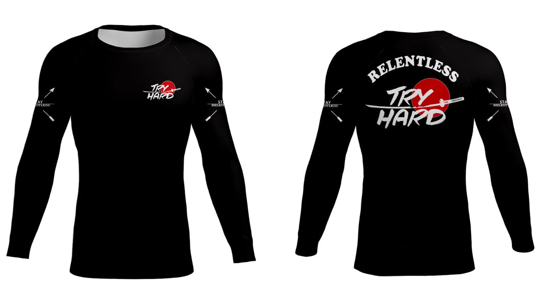 Rashguard Try Hard Relentless manche longue- Noir