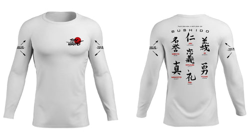 Rashguard Try Hard Bushido Long Sleeve- White