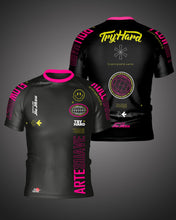 Load image into Gallery viewer, V2 Rashguard Try Hard Millenium Black Pink
