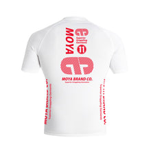 Charger l&#39;image dans la galerie, Rashguard Team Moya 23 Manga court - blanc
