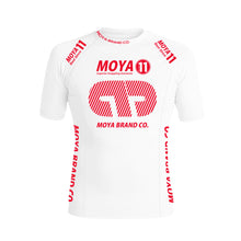 Charger l&#39;image dans la galerie, Rashguard Team Moya 23 Manga court - blanc
