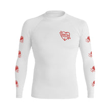 Lade das Bild in den Galerie-Viewer, Love X Hate White LS Rashguard
