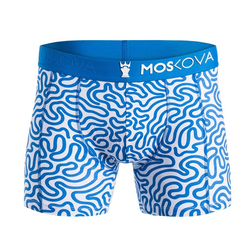 Boxer Moskova M2 Cotton - Labyrinthe Blue