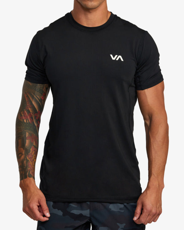 VA Sport Vent Men's Short Sleeve Top - Black